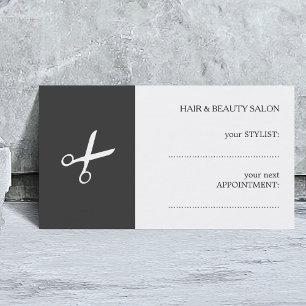 Tarjeta de cita simple elegante de belleza blanca 