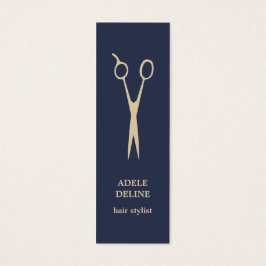 Tarjeta de cita simple Guay Blue Hair Stylist