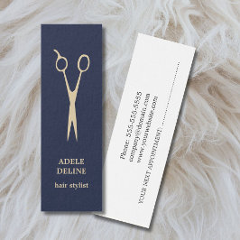 Tarjeta de cita simple Guay Blue Hair Stylist