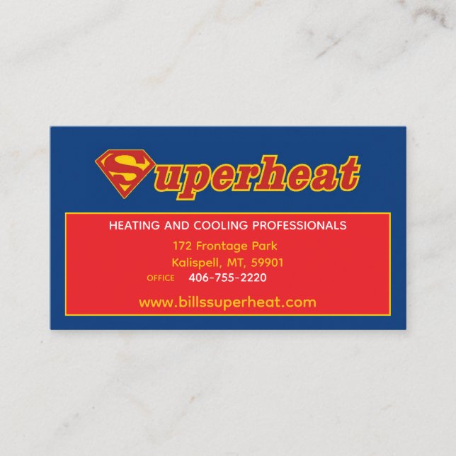 Tarjeta de cita Superheat (Anverso)