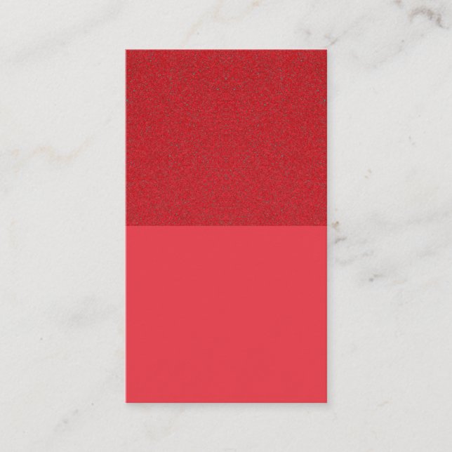 Tarjeta de cita vertical roja de tomate - Personal (Anverso)