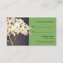 Tarjeta de cita Zen Gold Branch Salon and Spa