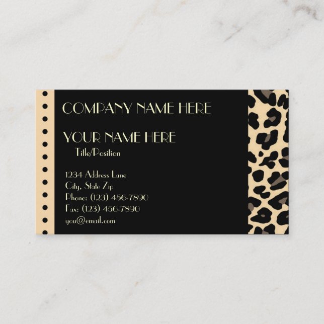 Tarjeta de citas (Anverso)