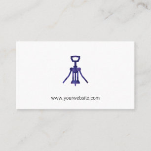 Tarjeta De Citas Abridor de vino Sommelier Uvas de vino