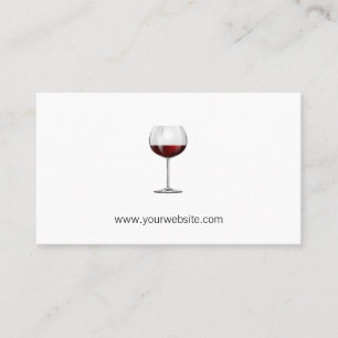 Tarjeta De Citas Abridor de vino Sommelier Vidrio Rojo