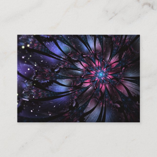 Tarjeta De Citas Abstract fractal flower design.   (Anverso)