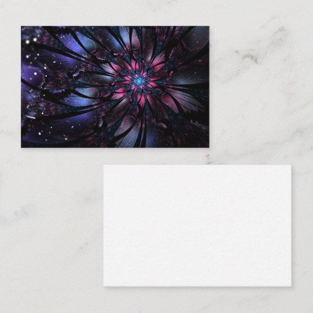 Tarjeta De Citas Abstract fractal flower design (Anverso / Reverso)