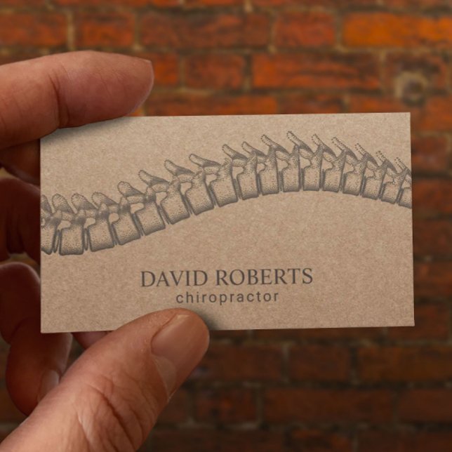 Tarjeta De Citas Ajuste de la columna vertebral Quiropráctico Terap (Subido por el creador)