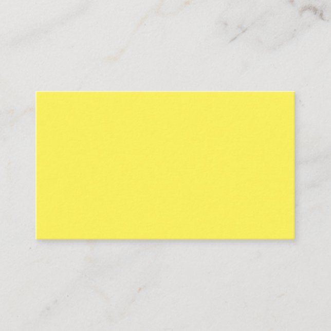 Tarjeta De Citas Amarillo #FFF555, brillo dorado (Anverso)