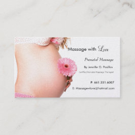 Tarjeta De Citas Amor, Masaje Prenatal