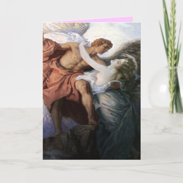Tarjeta de citas Angel and Love (Anverso)