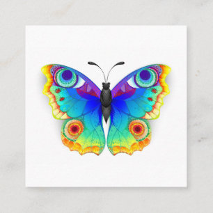 Tarjeta De Citas Arcoiris mariposa Peacock Eye