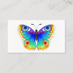 Tarjeta De Citas Arcoiris mariposa Peacock Eye