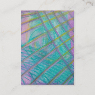 Tarjeta De Citas Arte abstracto colorido único P34