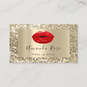 Tarjeta De Citas ARTISTA DE HOMOLOGACIÓN DE Champaign KISS LIPS