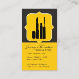 Tarjeta De Citas Artista de maquillaje del consultor de belleza del