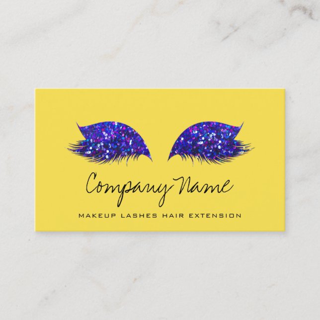 Tarjeta De Citas Artista de maquillaje Extensión de latigazos Amari (Anverso)