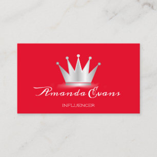 Tarjeta De Citas Artista de maquillaje Princesa Real de la Corona G