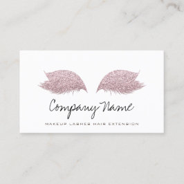 Tarjeta De Citas Artista de maquillaje rosa brillante Rosa de exten