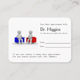 Tarjeta De Citas Asesoramiento de nombramiento de psicólogos o cons