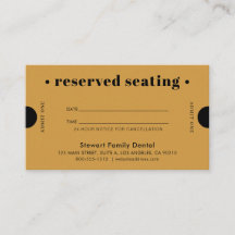 Asientos reservados Gold Retro