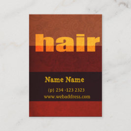 Tarjeta De Citas Audaces salones de peluquería modernos de tipograf