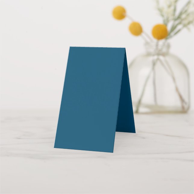 Tarjeta De Citas Azul marino #00486B, verde escarabajo (Reverso)