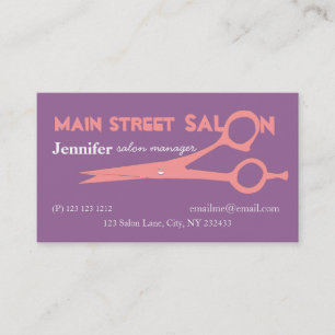 Tarjeta De Citas Balneario femenino del salón de belleza de los