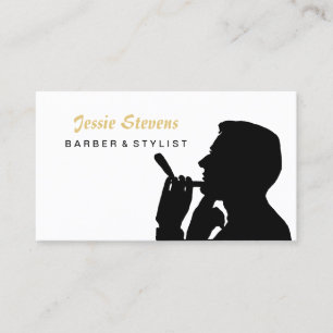 Tarjeta De Citas Barbería simple de humedecimiento para hombre y pe