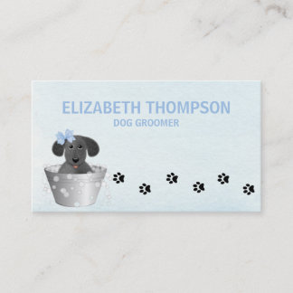 Tarjeta De Citas Blue Dog Grooming Dog Spa