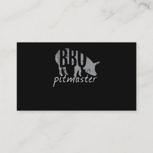 Tarjeta De Citas BQ BBQ Pitmaster Pig Grill Fars