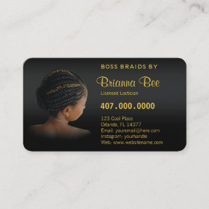 Tarjeta De Citas Braider Braiders de América Africana