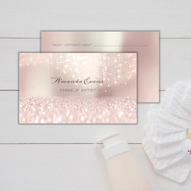 Tarjeta De Citas Brilla brillante con el Purpurina rosa brillante M (
by luxury_luxury
Sparkly Pink Glitter Makeup Artist Beauty Studio Appointment Card)