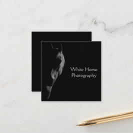 Tarjeta De Citas Caballo oscuro personalizado