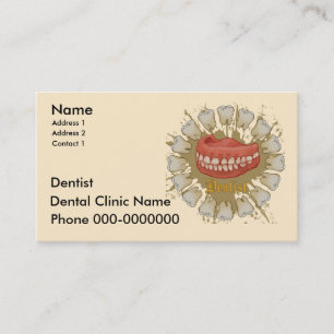 Tarjeta De Citas Caduceo de dentista