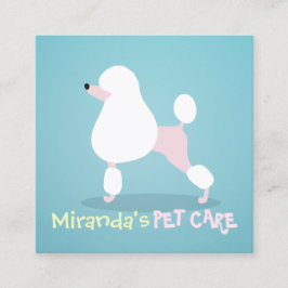 Tarjeta De Citas Carne de perro caniche en salón de baño