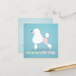 Tarjeta De Citas Carne de perro caniche en salón de baño