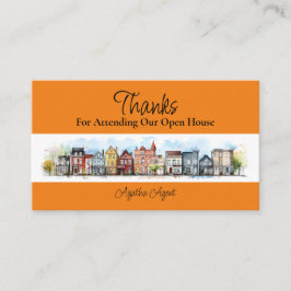 Tarjeta De Citas Casa Abierta Inmobiliaria Gracias Amarillo