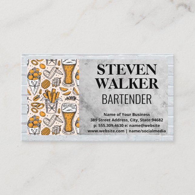 Tarjeta De Citas Cervecería (Anverso)