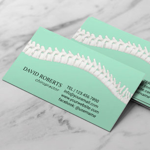 Tarjeta De Citas Chiropráctico Hiperterapia