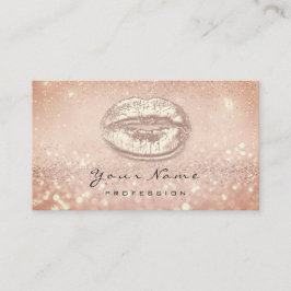 Tarjeta De Citas Chispa de Purpurina de belleza de arte de maquilla