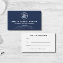 Clínica de atención médica con logotipo personaliz