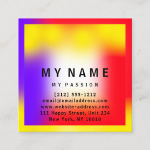 Tarjeta De Citas colores calientes Consultoría de logotipos mínim