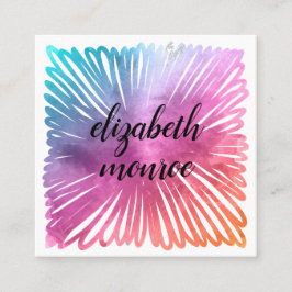 Tarjeta De Citas Colorida Salon acuático