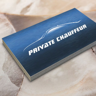 Tarjeta De Citas Conductor privado del chófer del coche auto