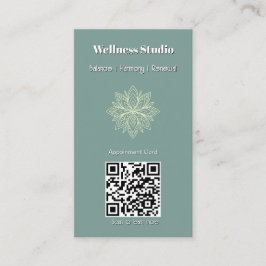 Tarjeta De Citas Consultor de Bienestar de la Atención Zen Lotus Ve