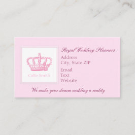 Tarjeta De Citas Corona rosa suave