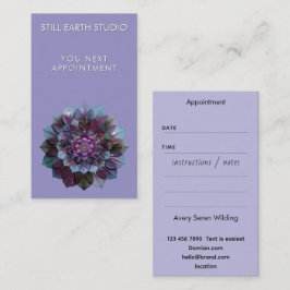 Tarjeta De Citas Council of Leaves | Mandala Art P&B