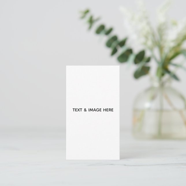 Tarjeta De Citas Crea tu propio blanco (Anverso de pie)