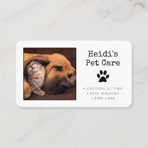 Tarjeta De Citas Cuidado de animales de compañía